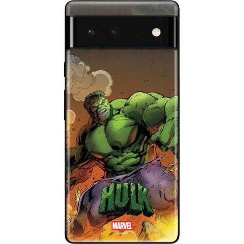 Marvel Hulk Smash Google Pixel 6 Skin